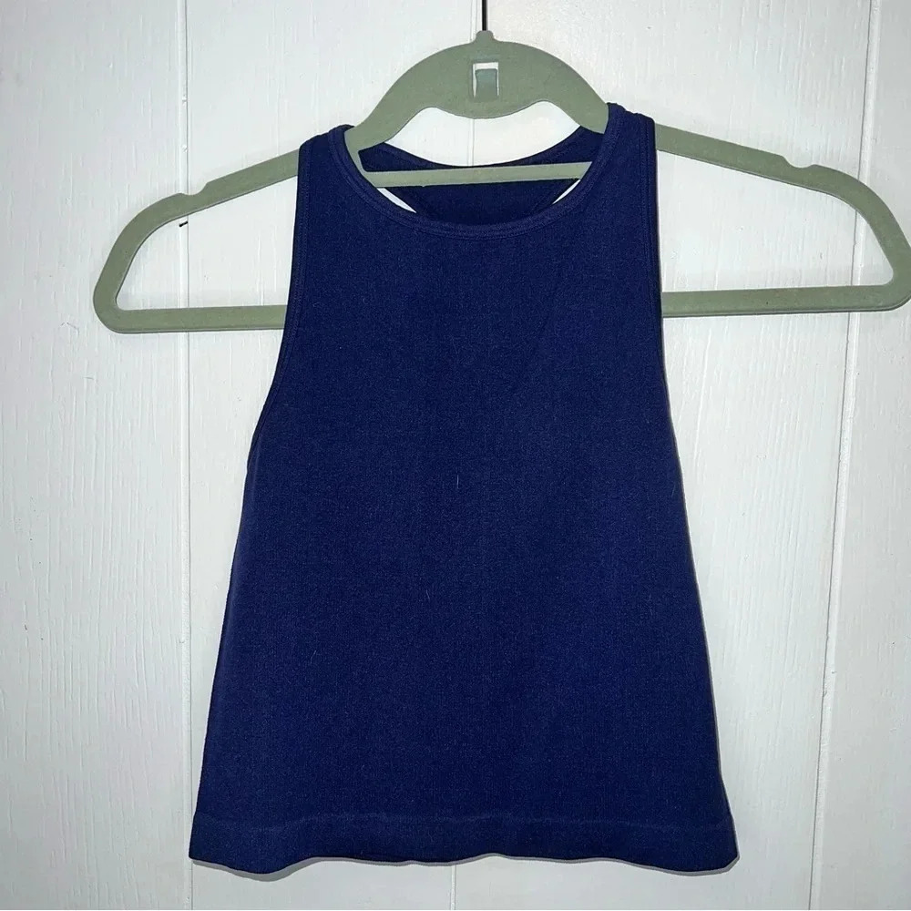Intimately Free People Size XS/S Navy Ribbed Tank